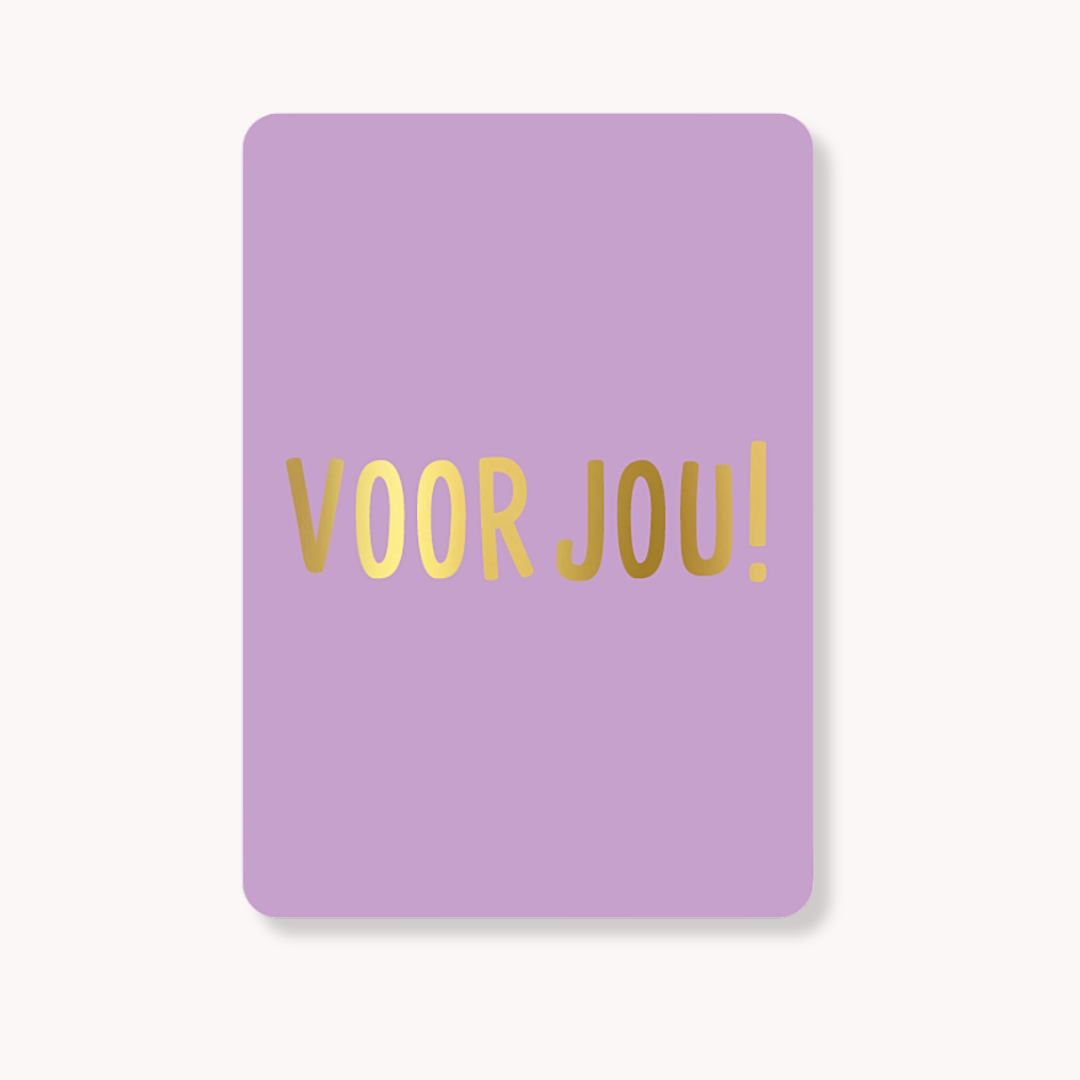 Voor jou